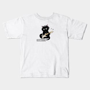 Cat Rock Billy Strings Kids T-Shirt